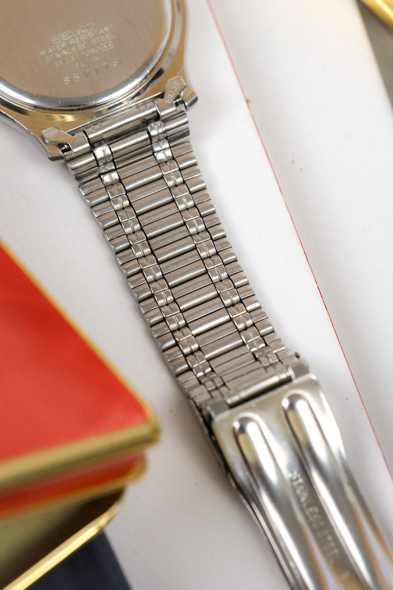 1988 Seiko SQ Geometric Script Font Day-Date