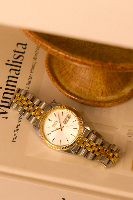 1993 Seiko Silver Two Toned Jubilee Prez