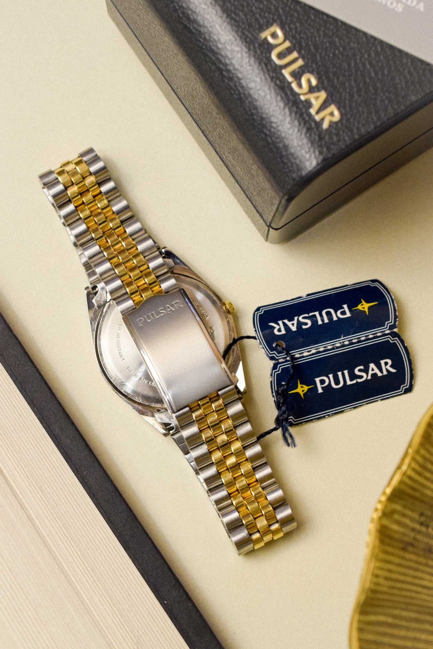 1991 Pulsar Blue Dial Day-Date - New Old Stock