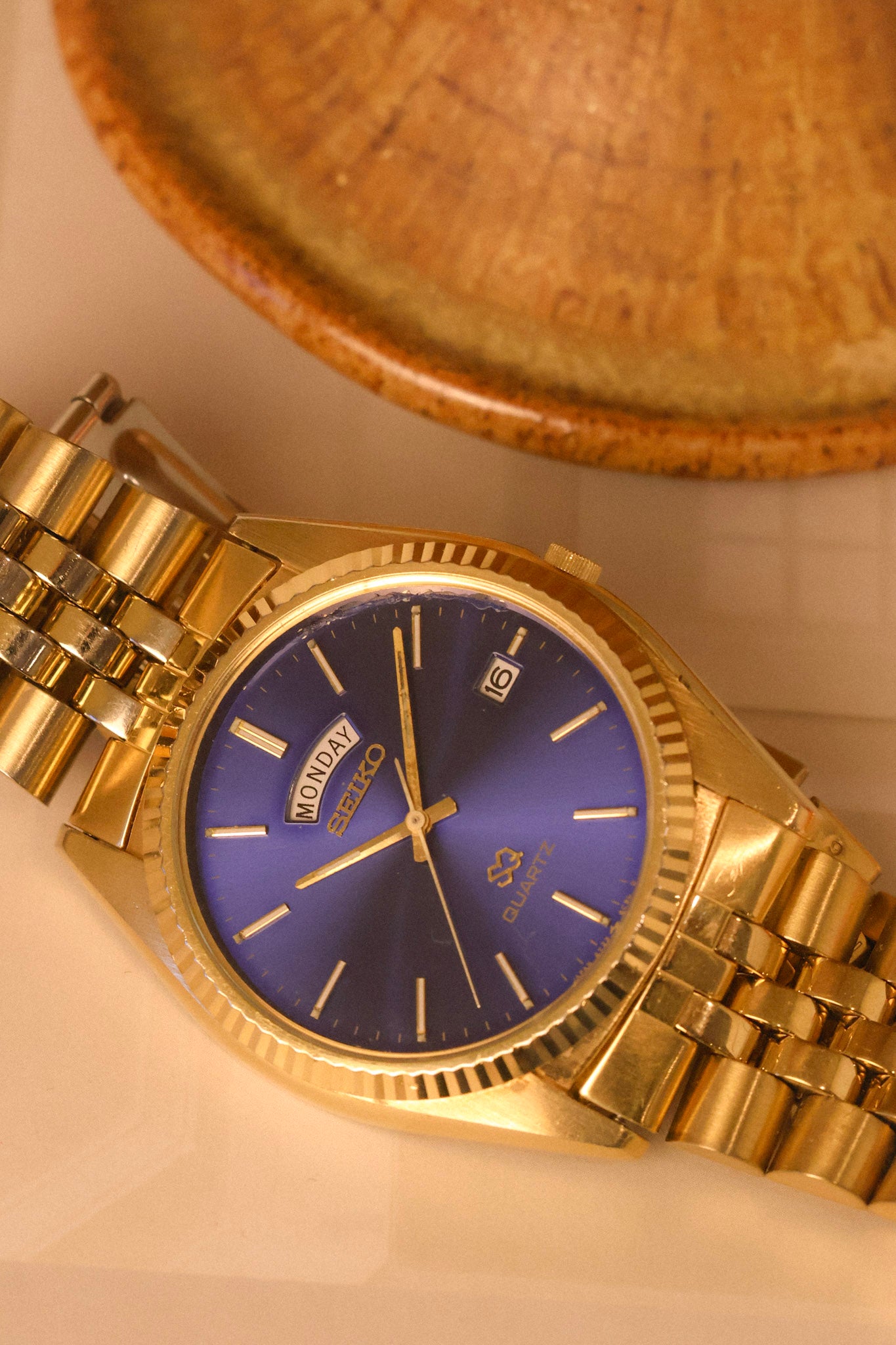 1988 Seiko SQ Blue Sunray Jubilee Prez
