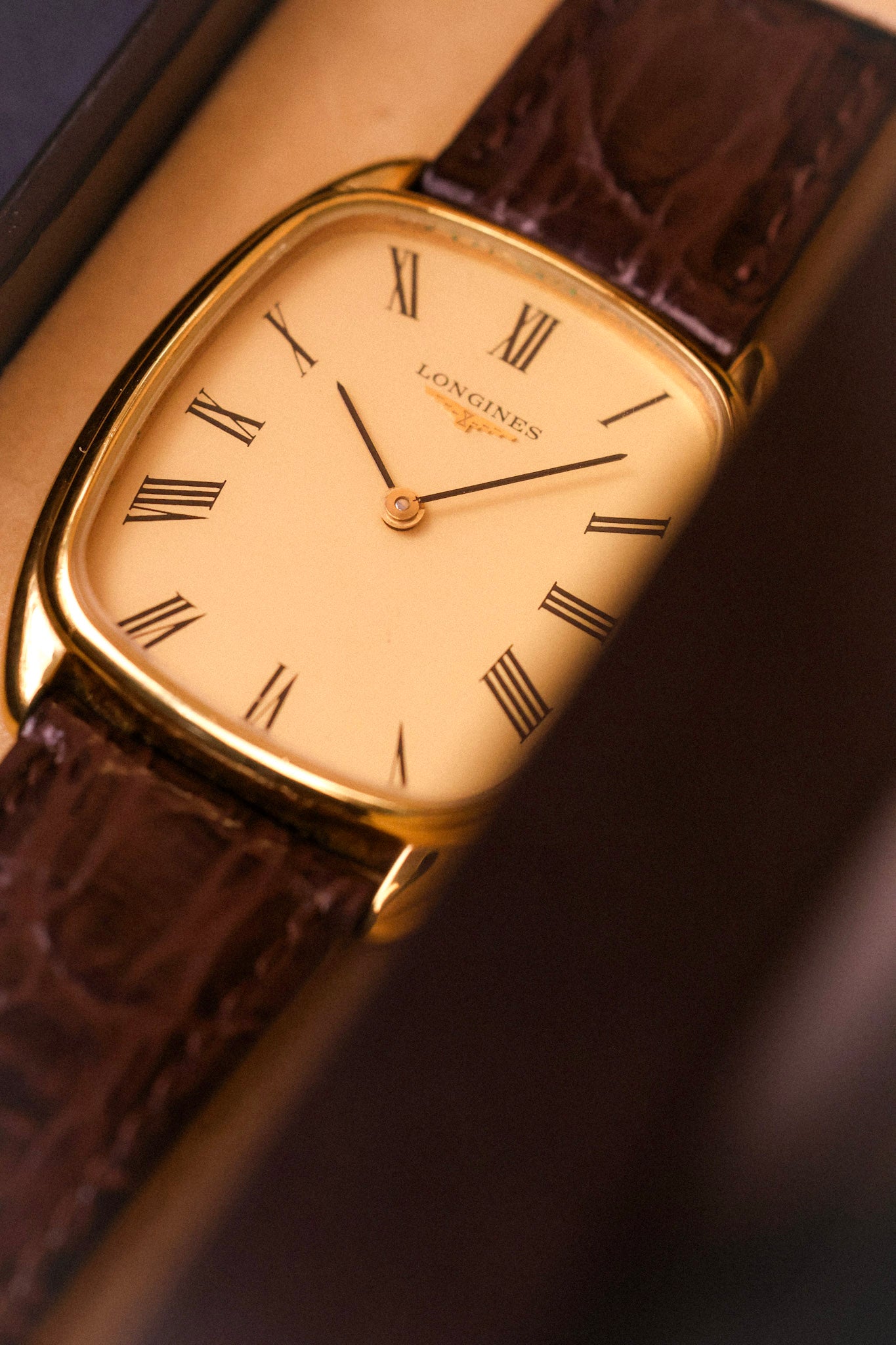 70s Longines Mechanical Roman Ellipse - In Box