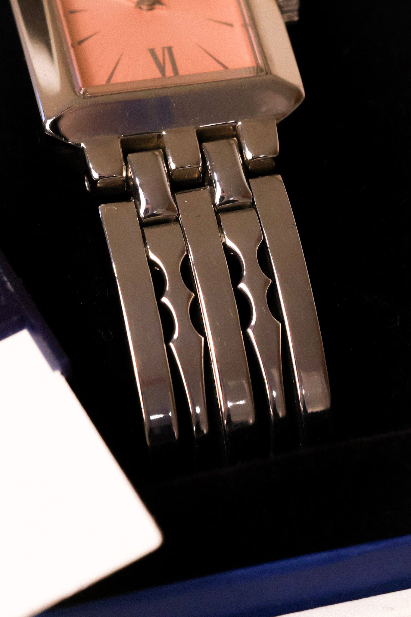 1998 Seiko Mini Pink Salmon Tank - New Old Stock