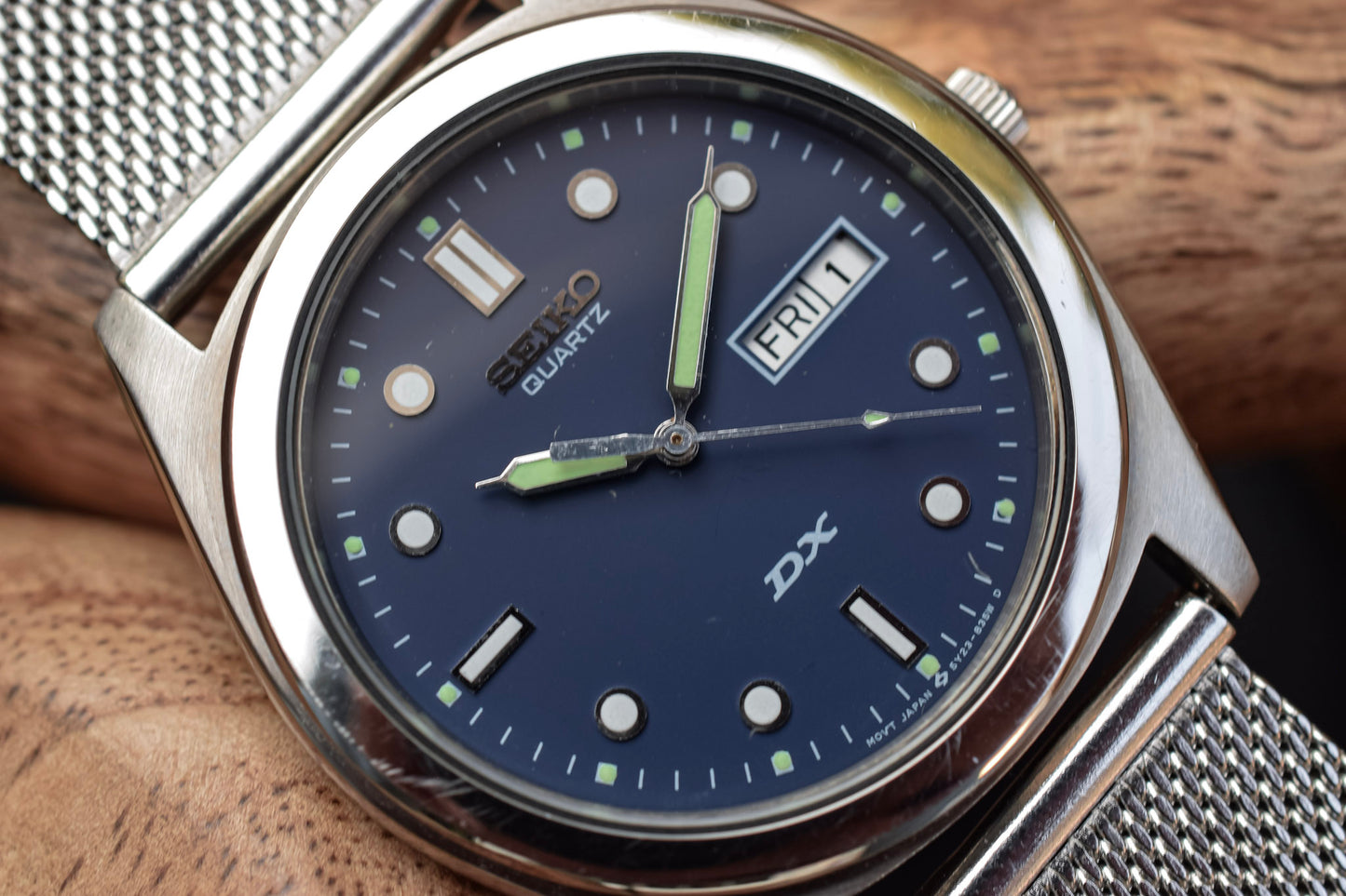 1989 Seiko DX Blue Dial Day-Date
