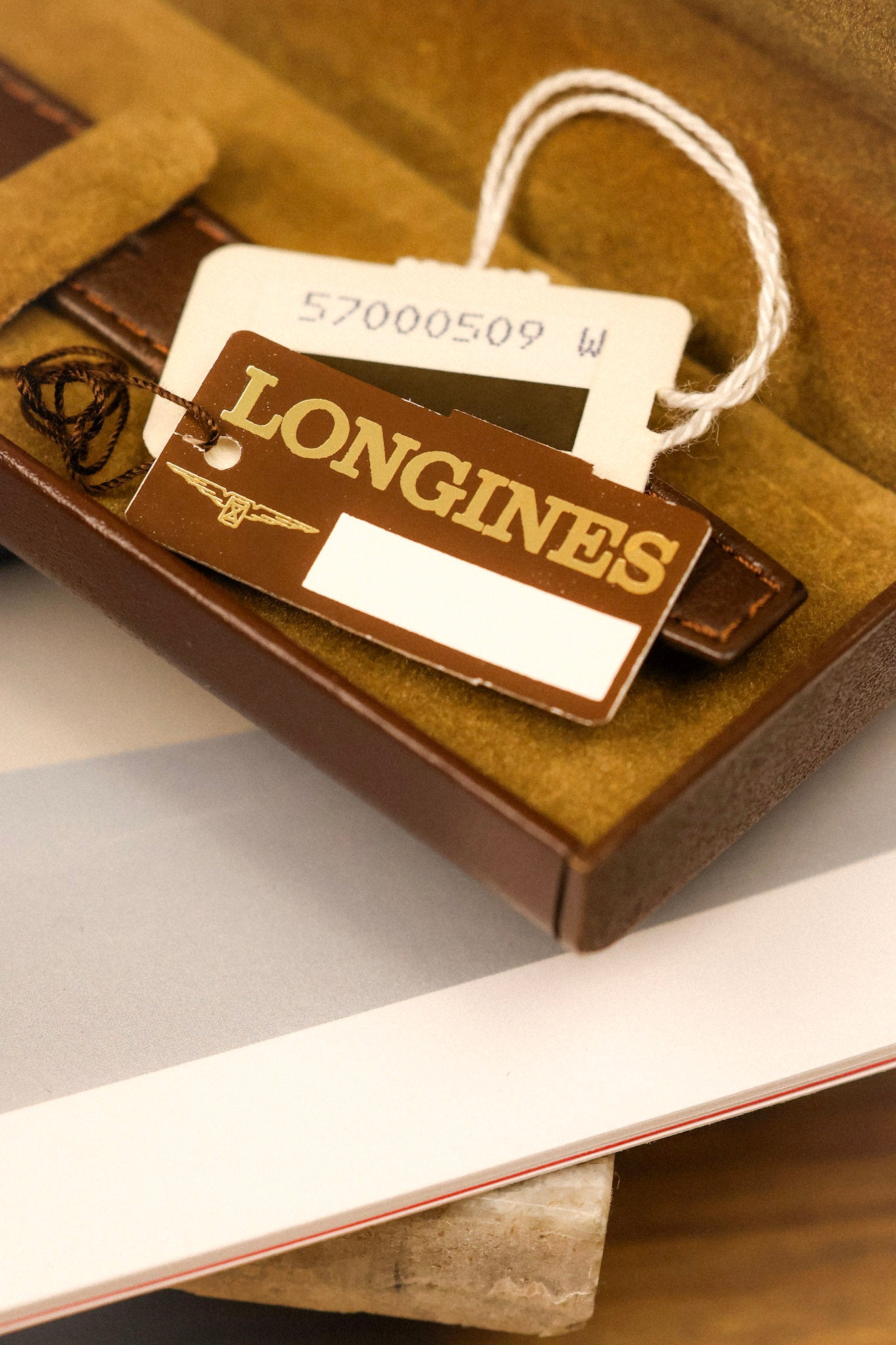 80s Longines Quartz Linen Calendar Ellipse - Full Set