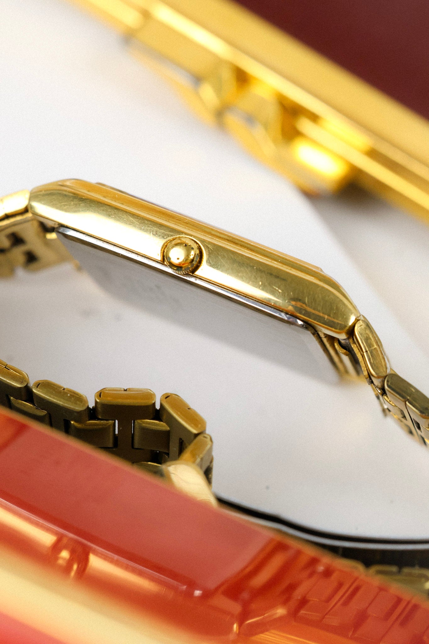 1989 Seiko SQ Golden Tank Script Day-Date