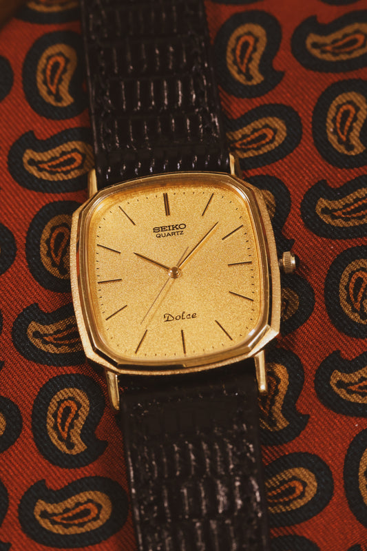 1985 Seiko Dolce Golden Sparkle Dial Octo