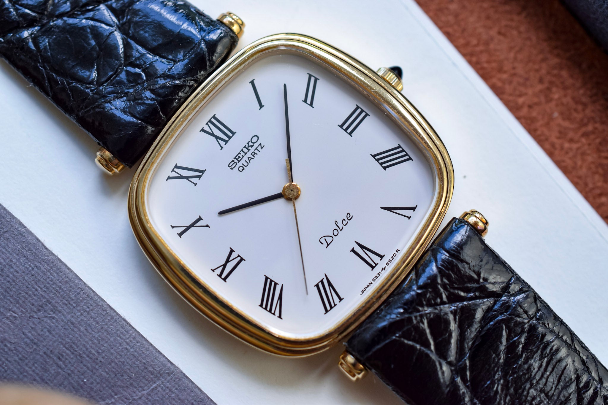 1981 Seiko Dolce White Roman TV – Oldtimer Watch Shop