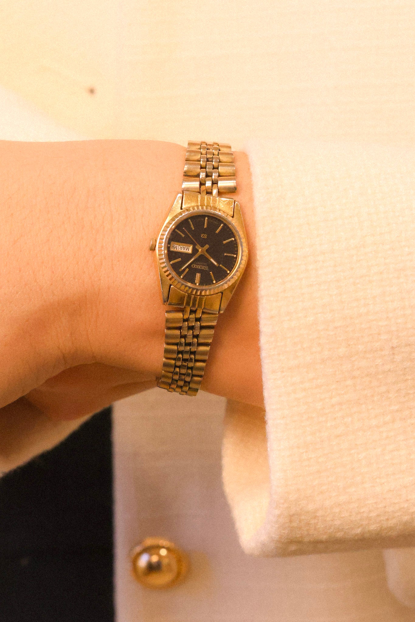 1987 Seiko Mini Black Dial Jubilee Prez – Oldtimer Watch Shop