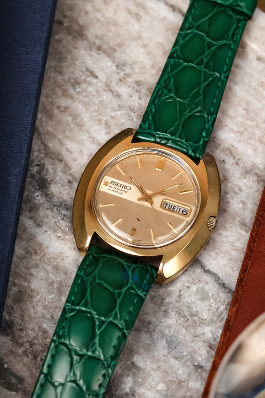 1973 Seiko Retro Golden Cushion Day-Date