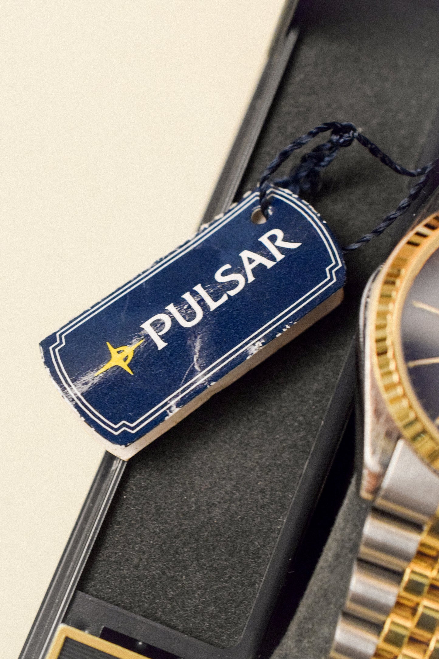 1991 Pulsar Blue Dial Day-Date - New Old Stock