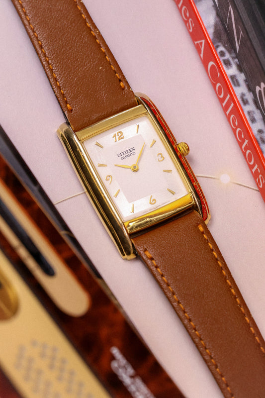 1996 Citizen Linen Dial Tank