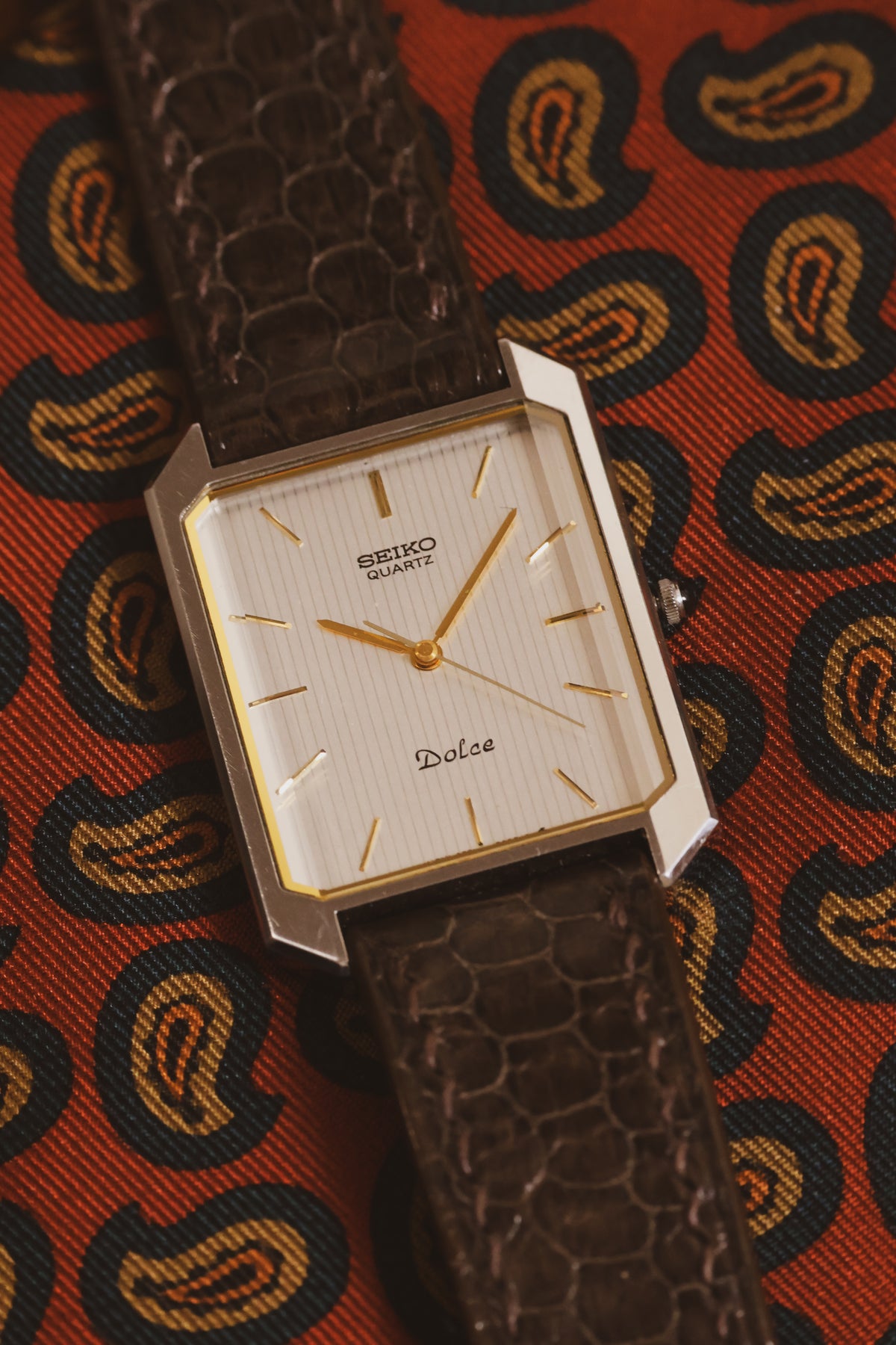 1983 Seiko Dolce Faceted Crystal Octo