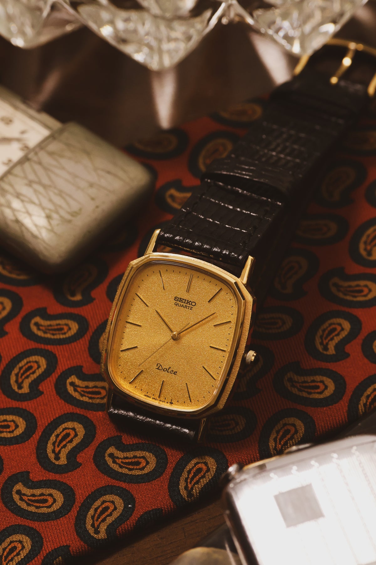1985 Seiko Dolce Golden Sparkle Dial Octo