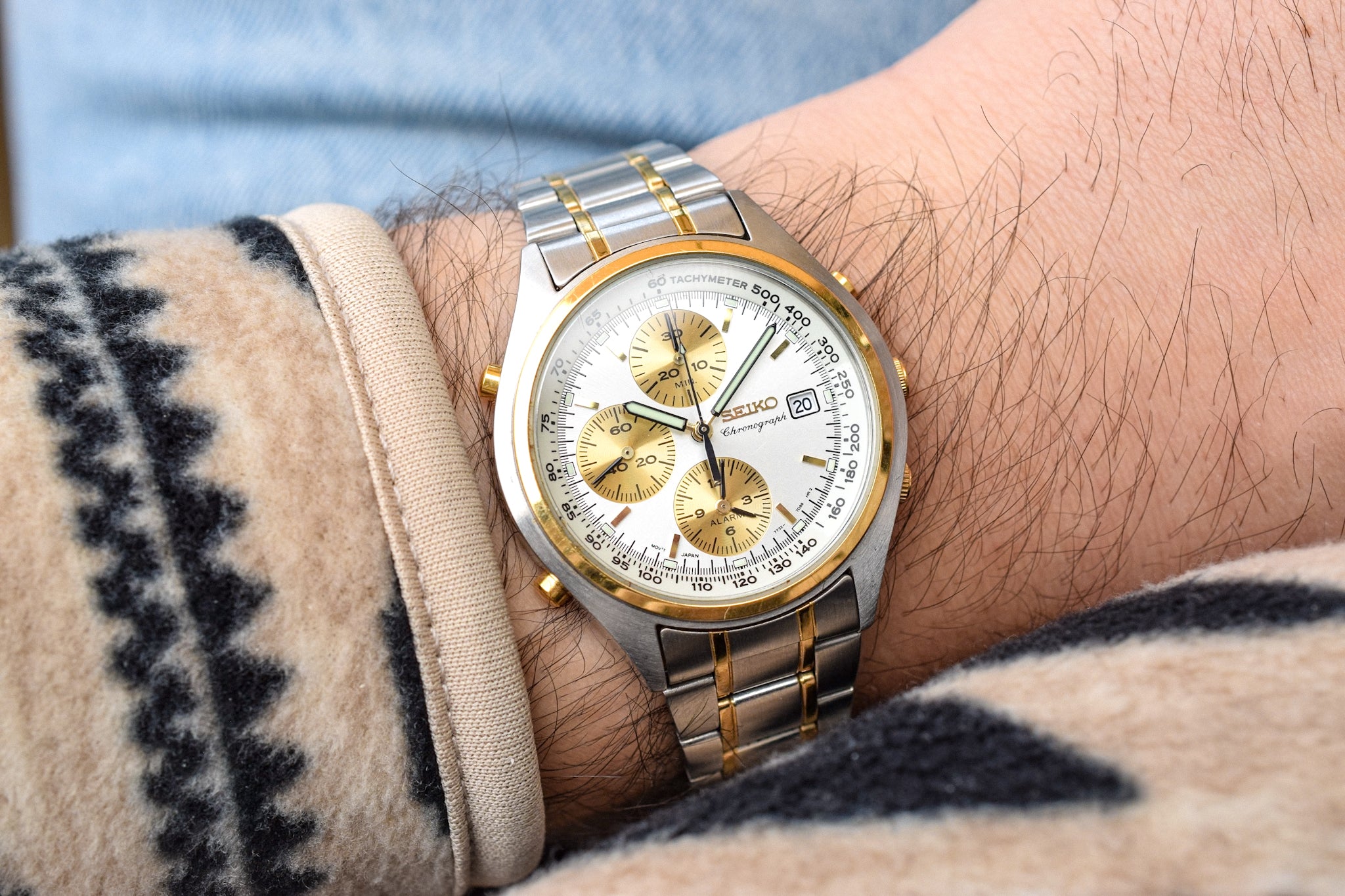 1991 Seiko Two-Toned Chronograph 