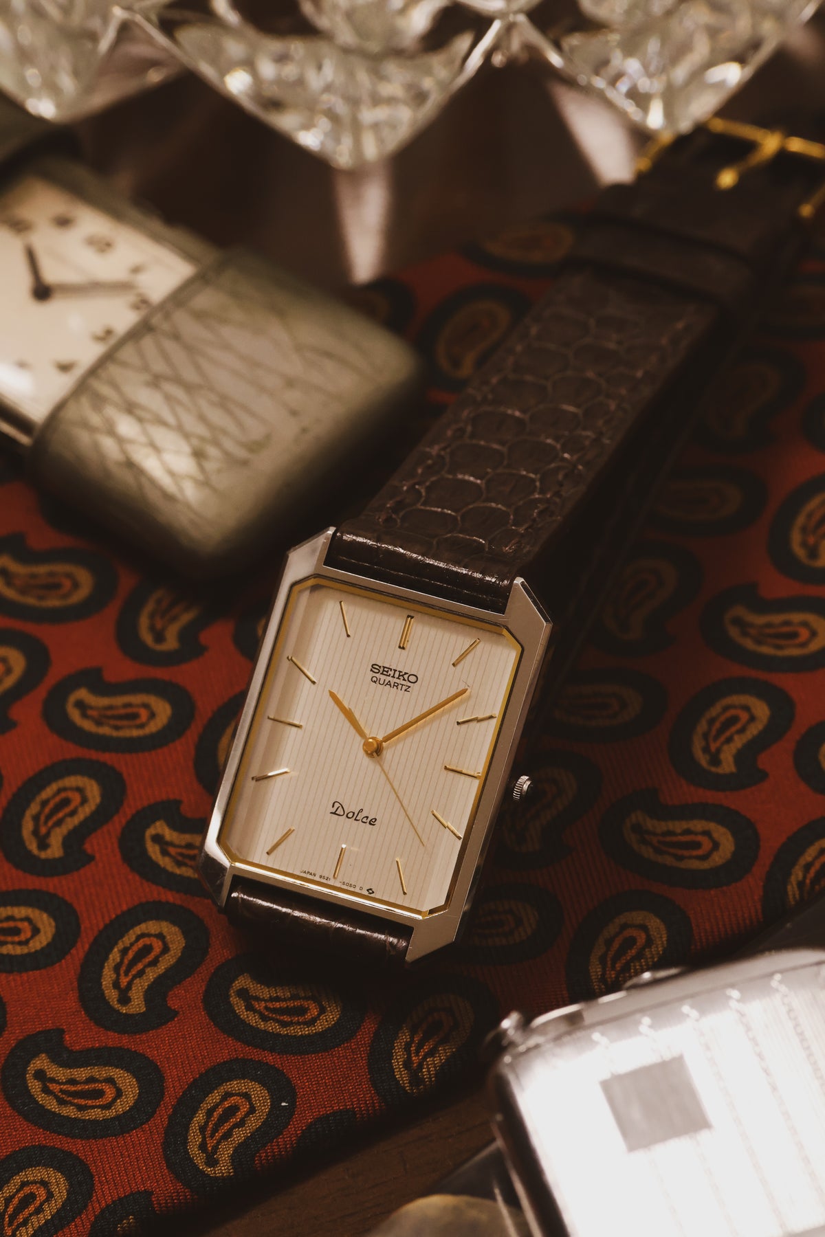 1983 Seiko Dolce Faceted Crystal Octo