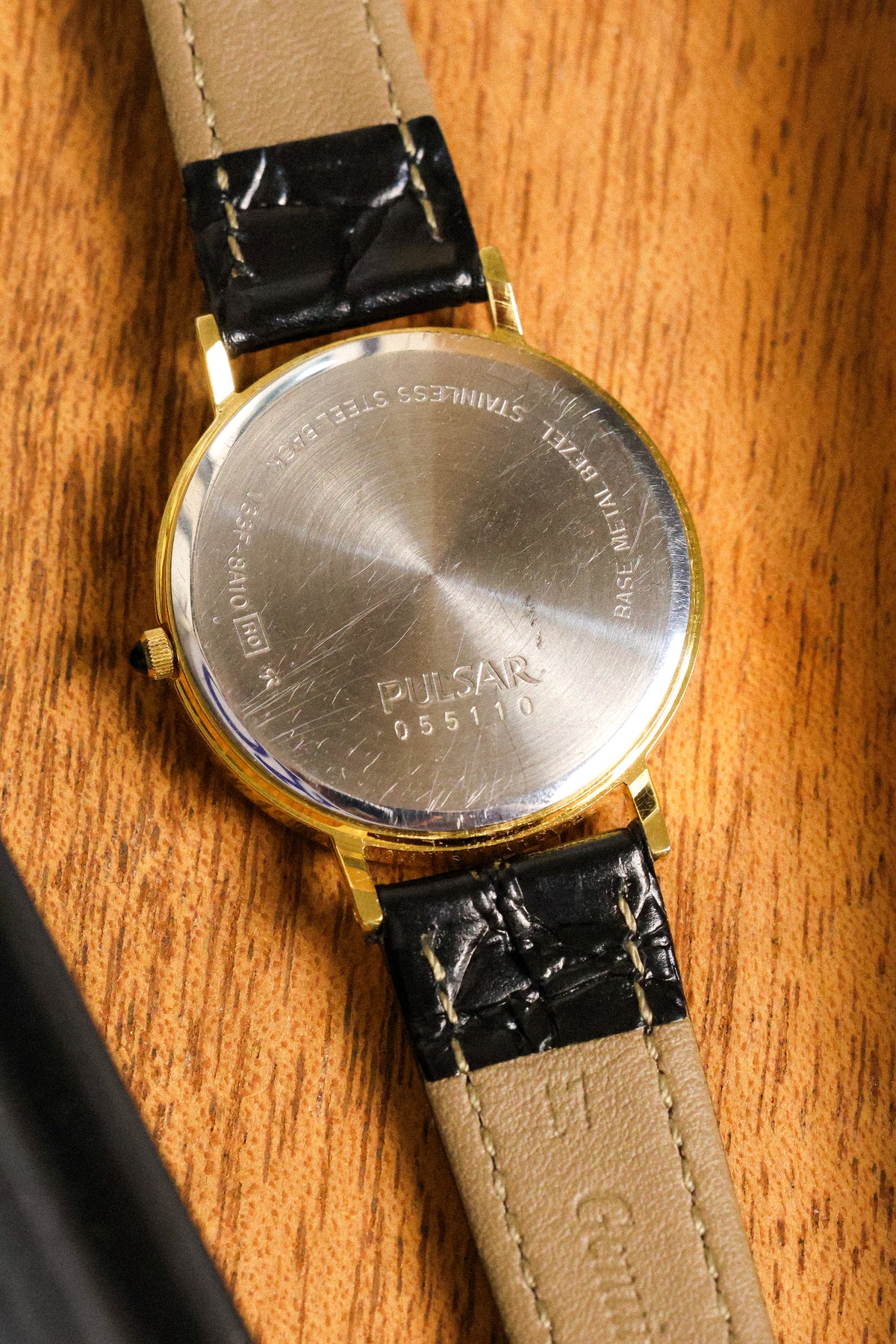1990 Pulsar Black Dial Villeret