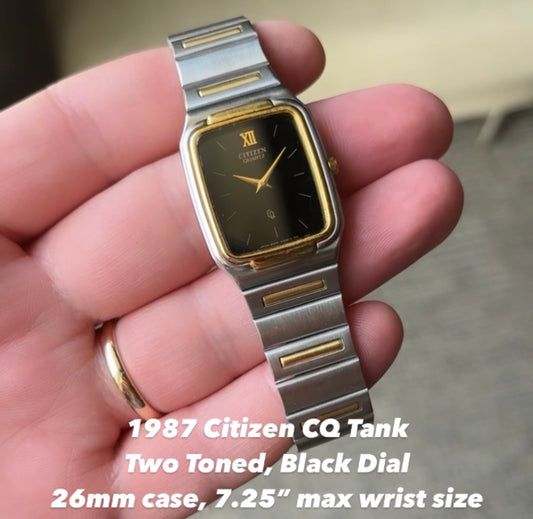 1987 Citizen CQ Two Toned Tank