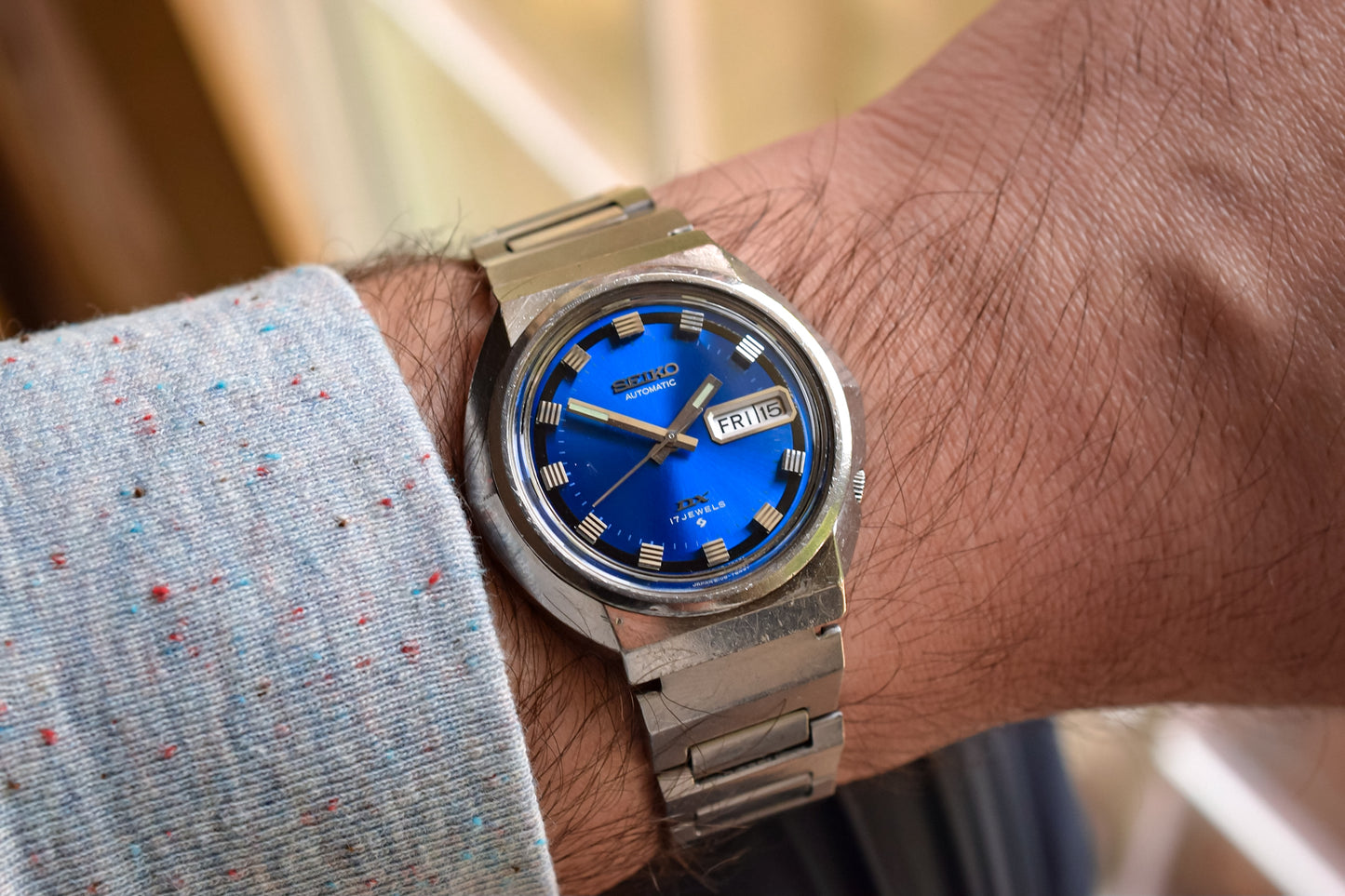 1973 Seiko DX Retro Blue Automatic Stingray