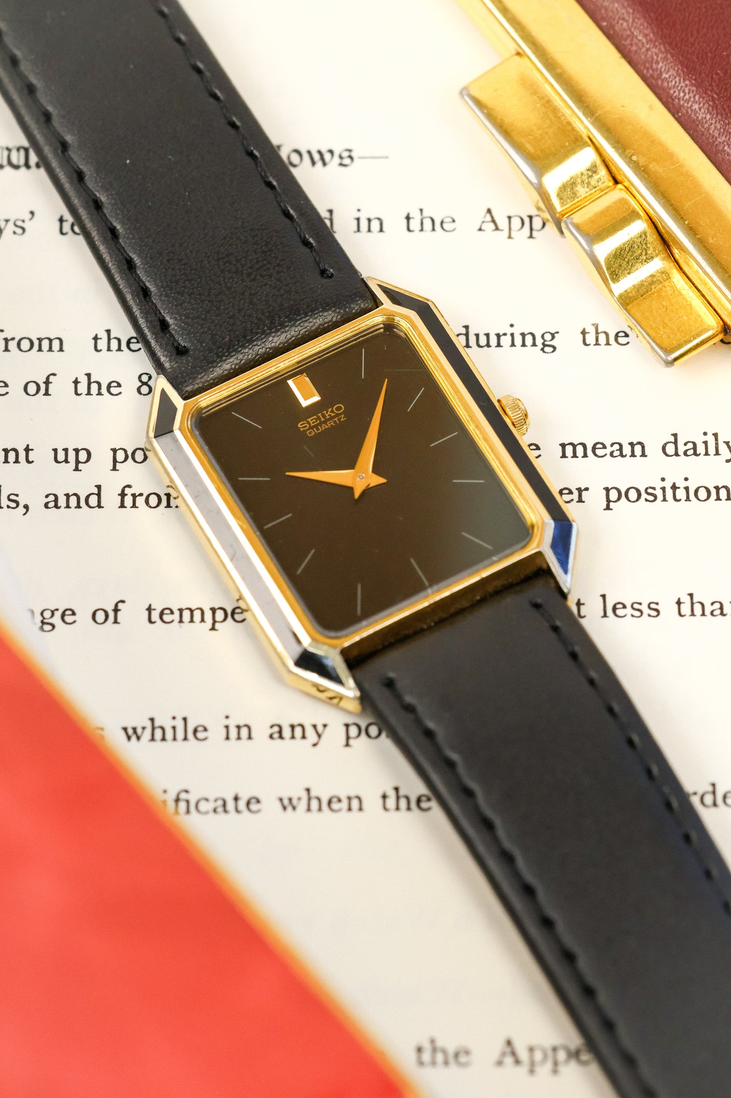 1986 Seiko Lacquered Bezel Gilt Octo