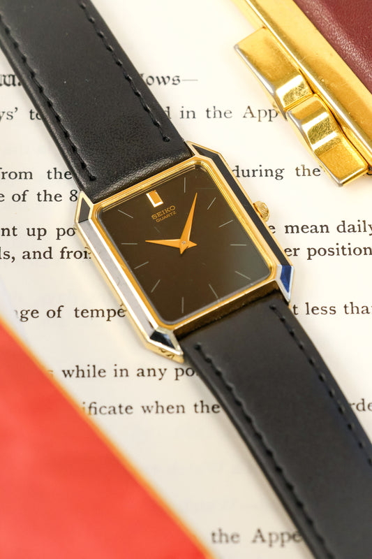 1986 Seiko Lacquered Bezel Gilt Octo