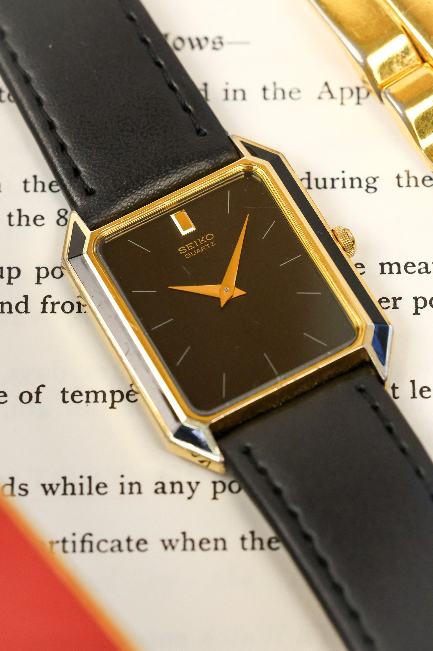 1986 Seiko Lacquered Bezel Gilt Octo