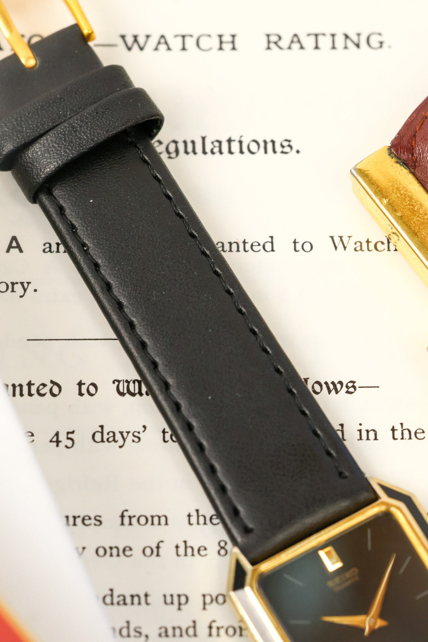 1986 Seiko Lacquered Bezel Gilt Octo