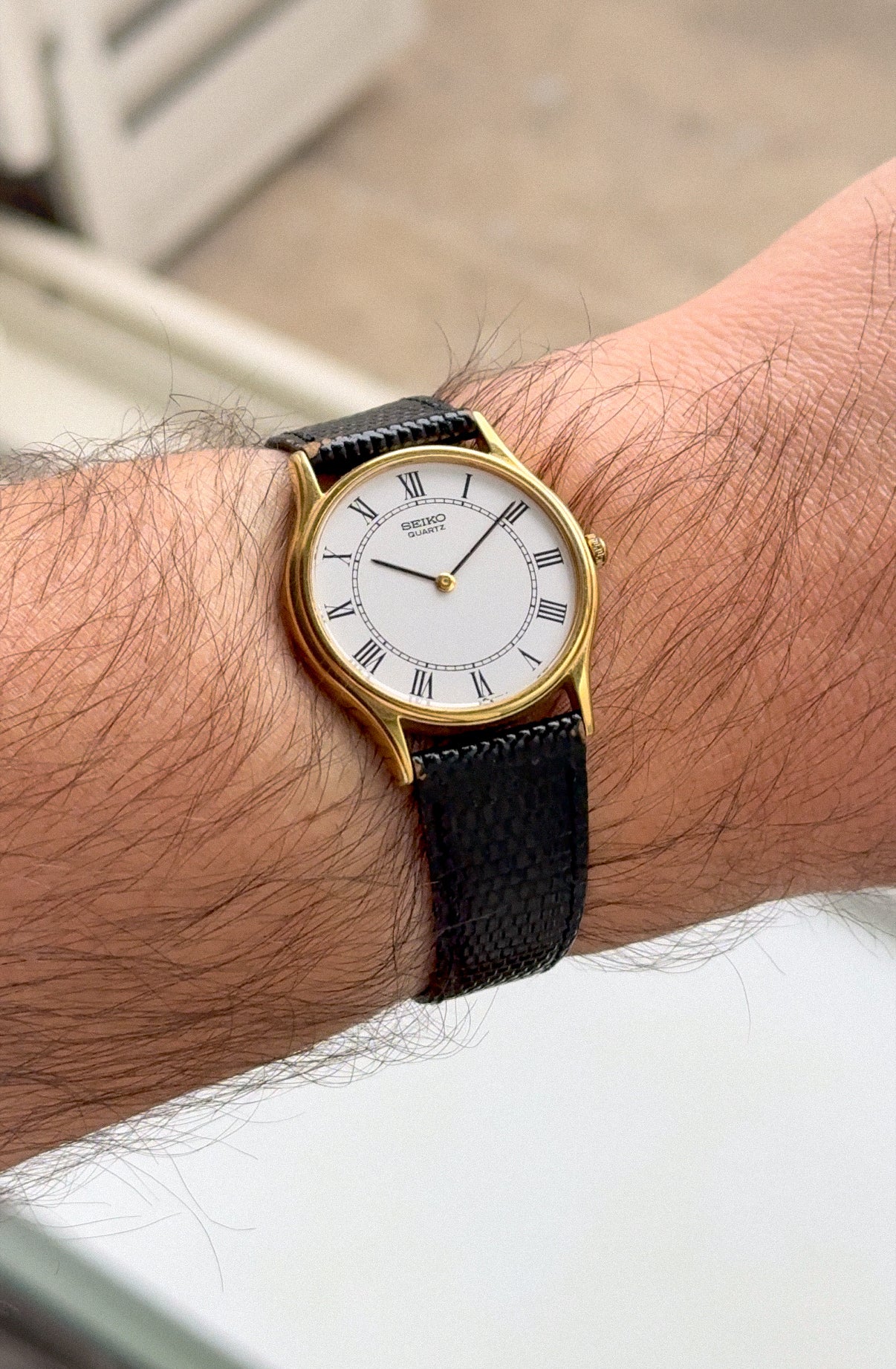 1986 Seiko Roman Sector Dial Ronde