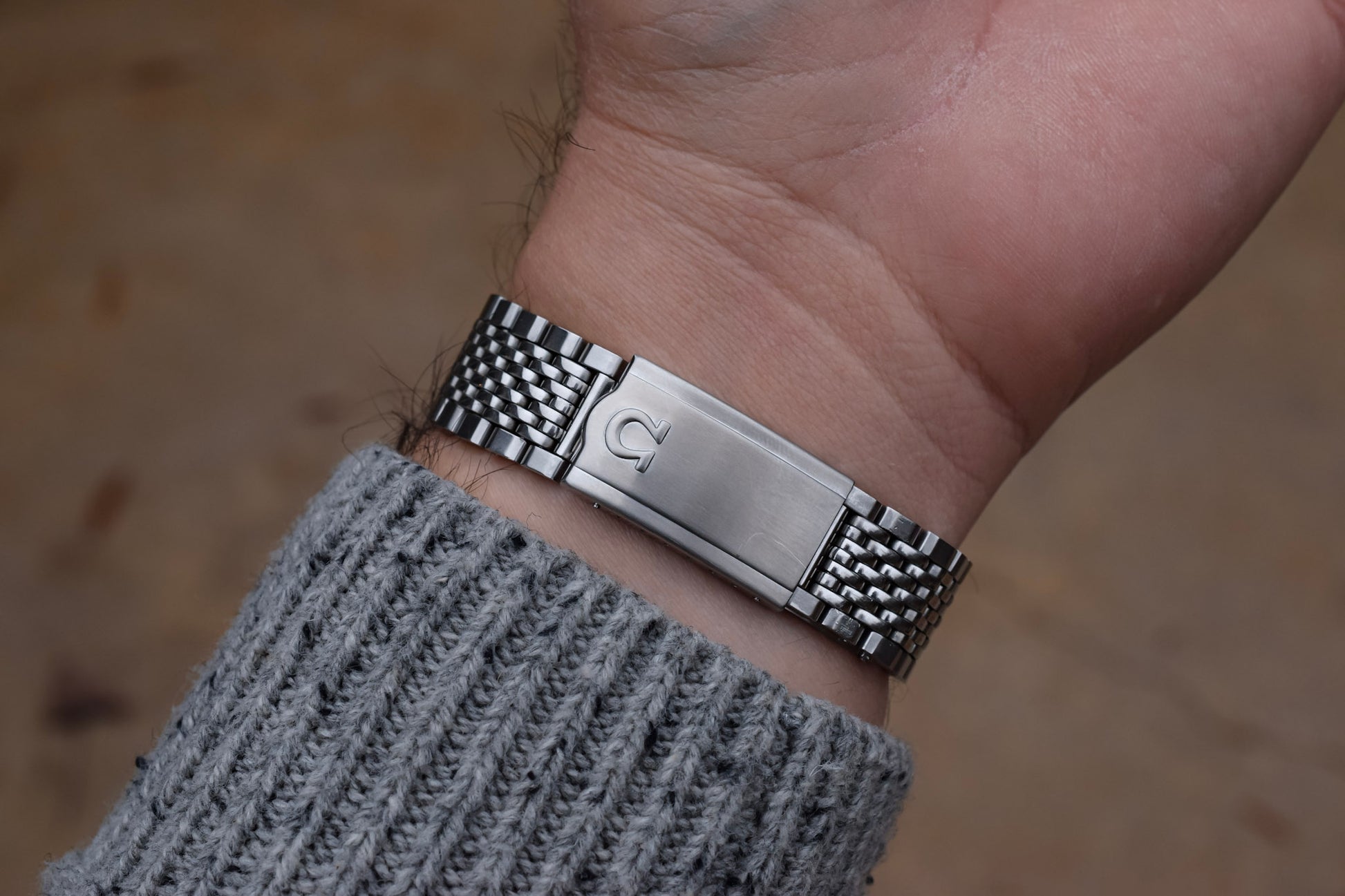 Vintage Omega Seamaster with Original Beads of Rice Bracelet