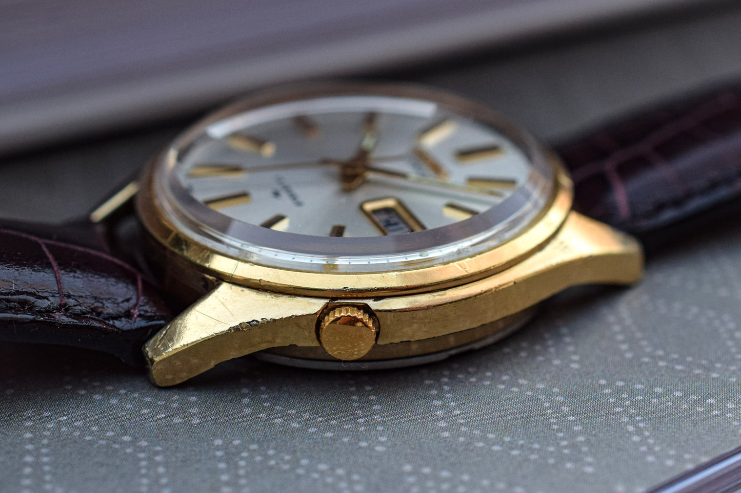 1978 Seiko Automatic Gold-Tone Day/Date Watch