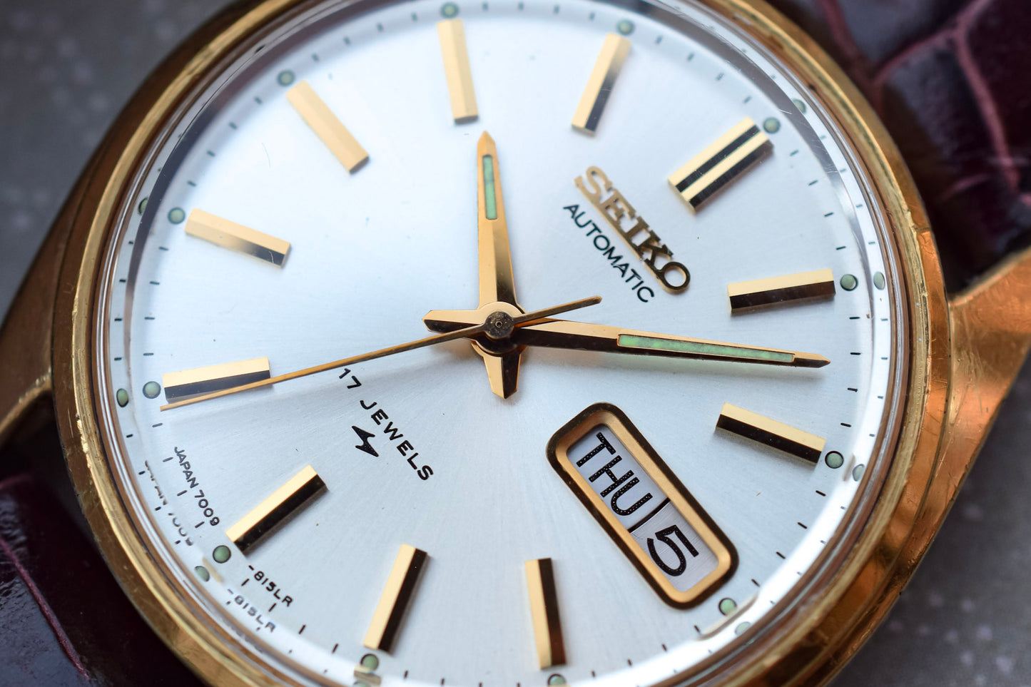 1978 Seiko Automatic Gold-Tone Day/Date Watch