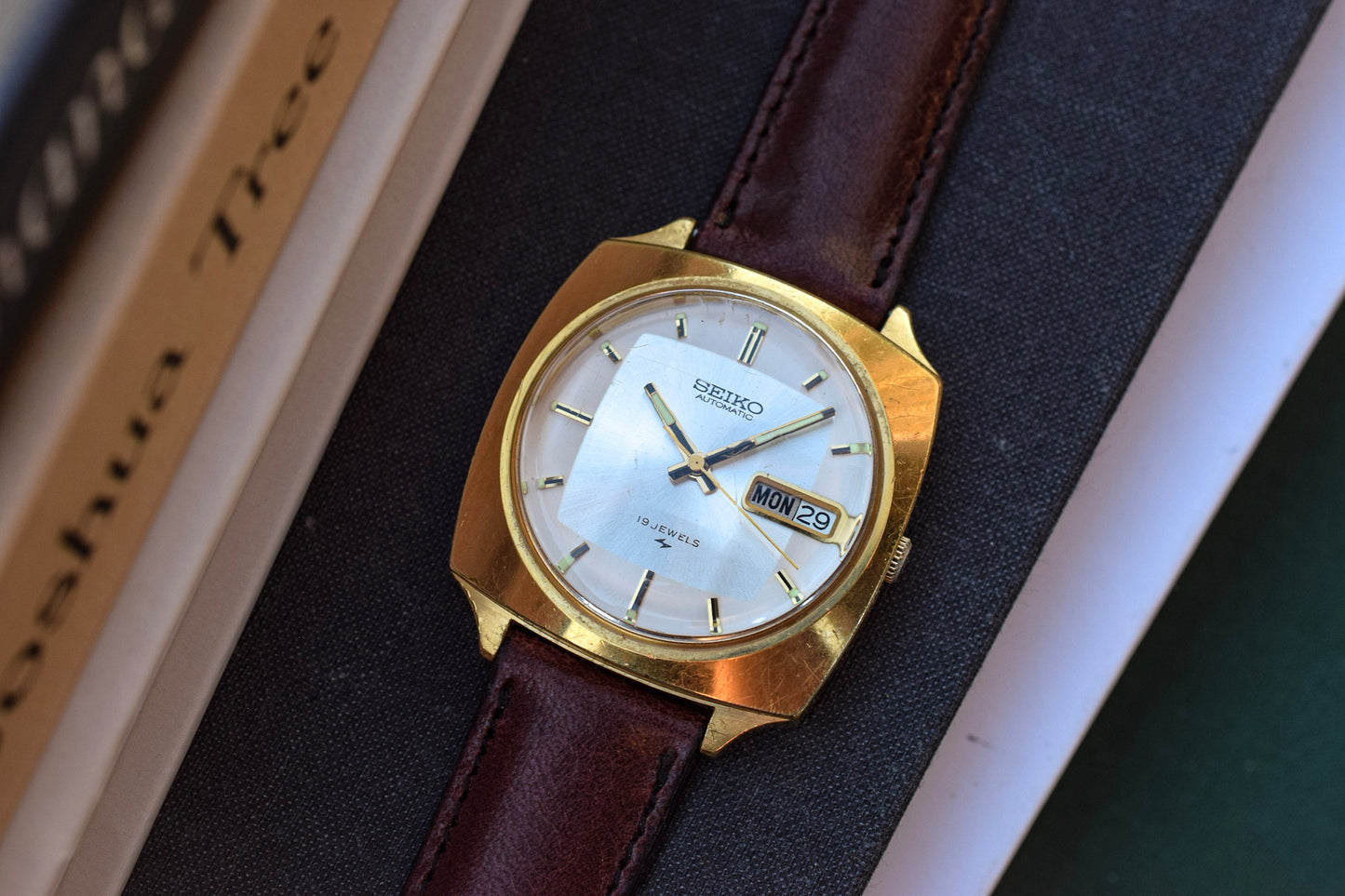 1976 Seiko Automatic Gold-Tone Day/Date Watch