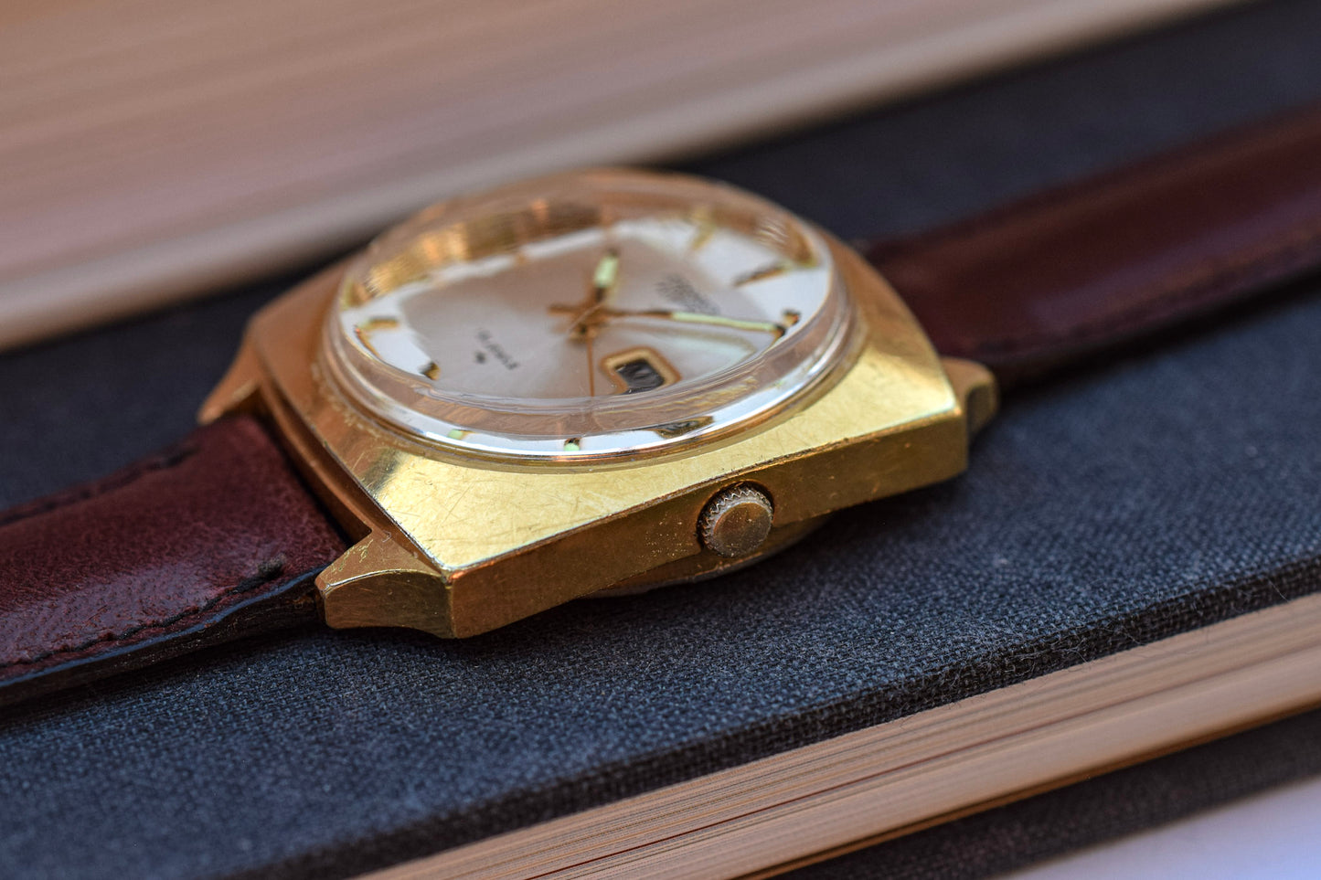 1976 Seiko Automatic Gold-Tone Day/Date Watch