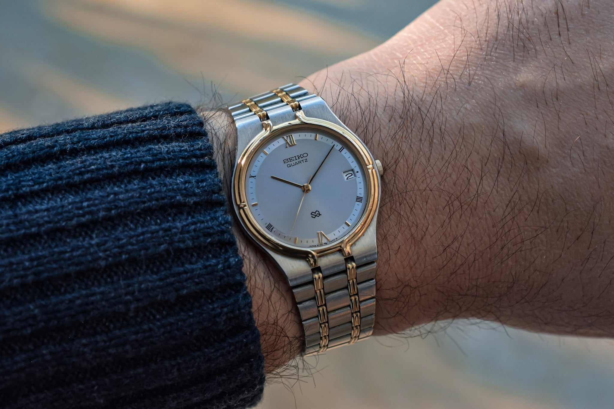 1997 Seiko Two Toned SQ Date Watch