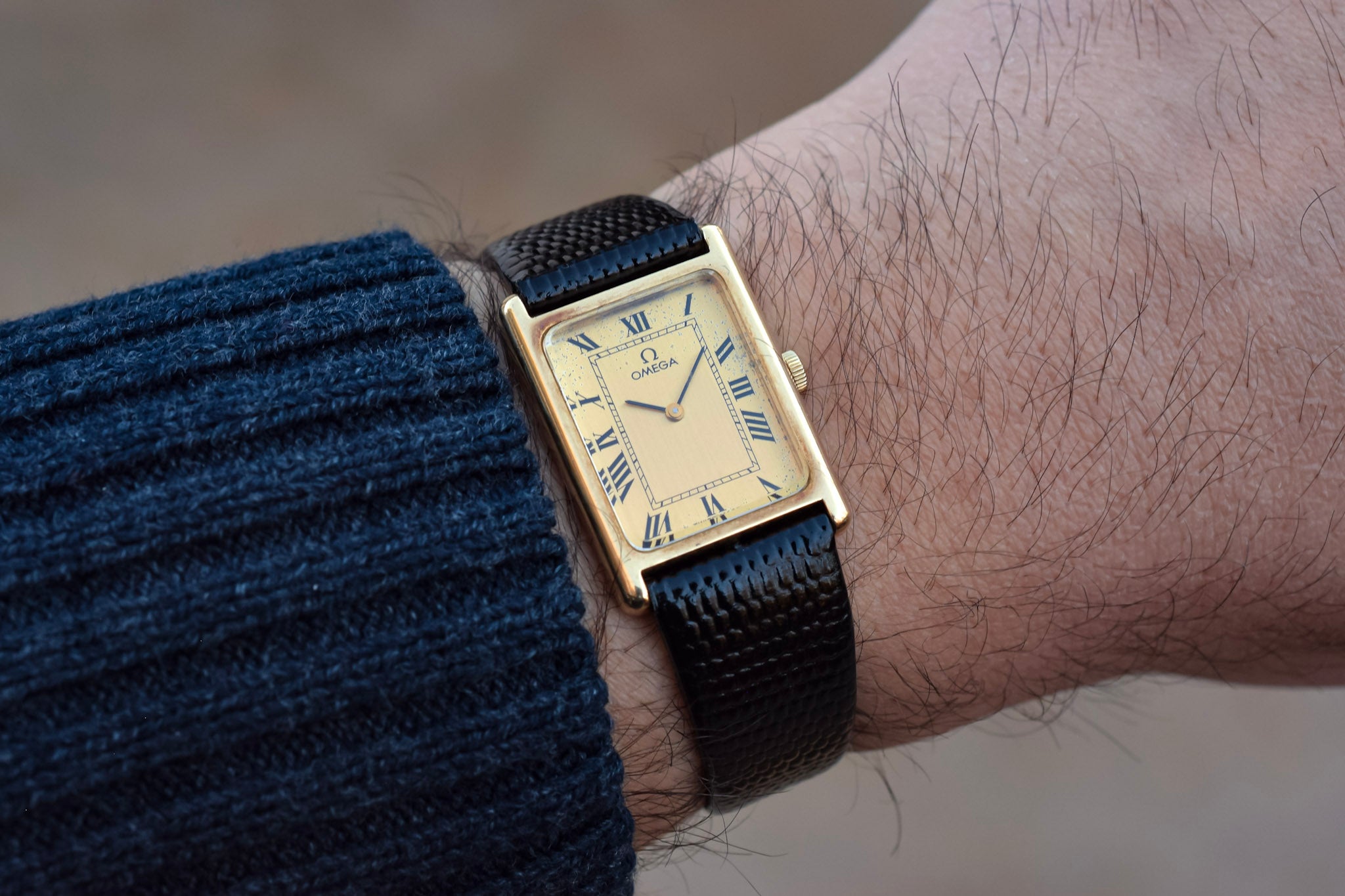 1978 14K Solid Gold Mechanical Omega Tank