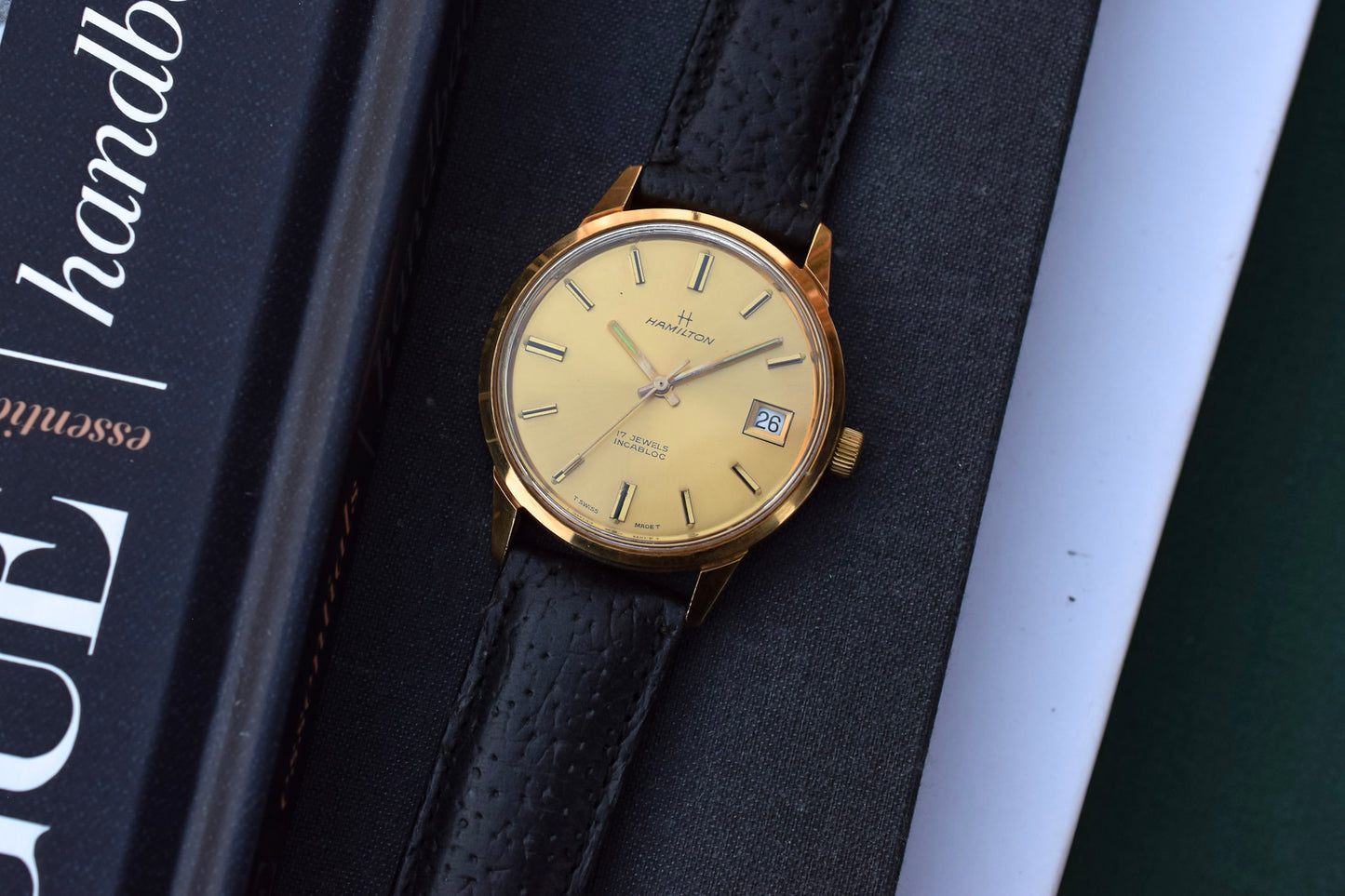 Vintage Mechanical Gold Tone Hamilton Watch