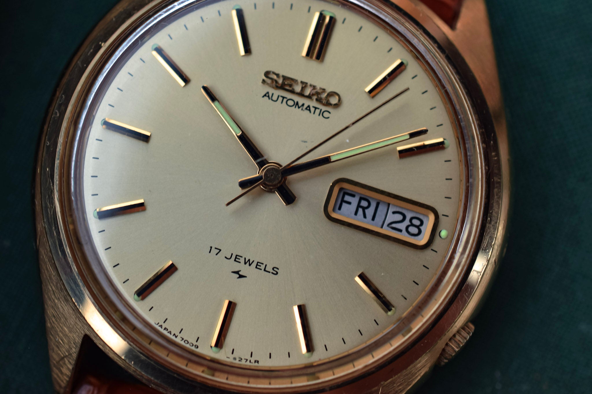 1980 Seiko Automatic Gold-Tone Day/Date Watch