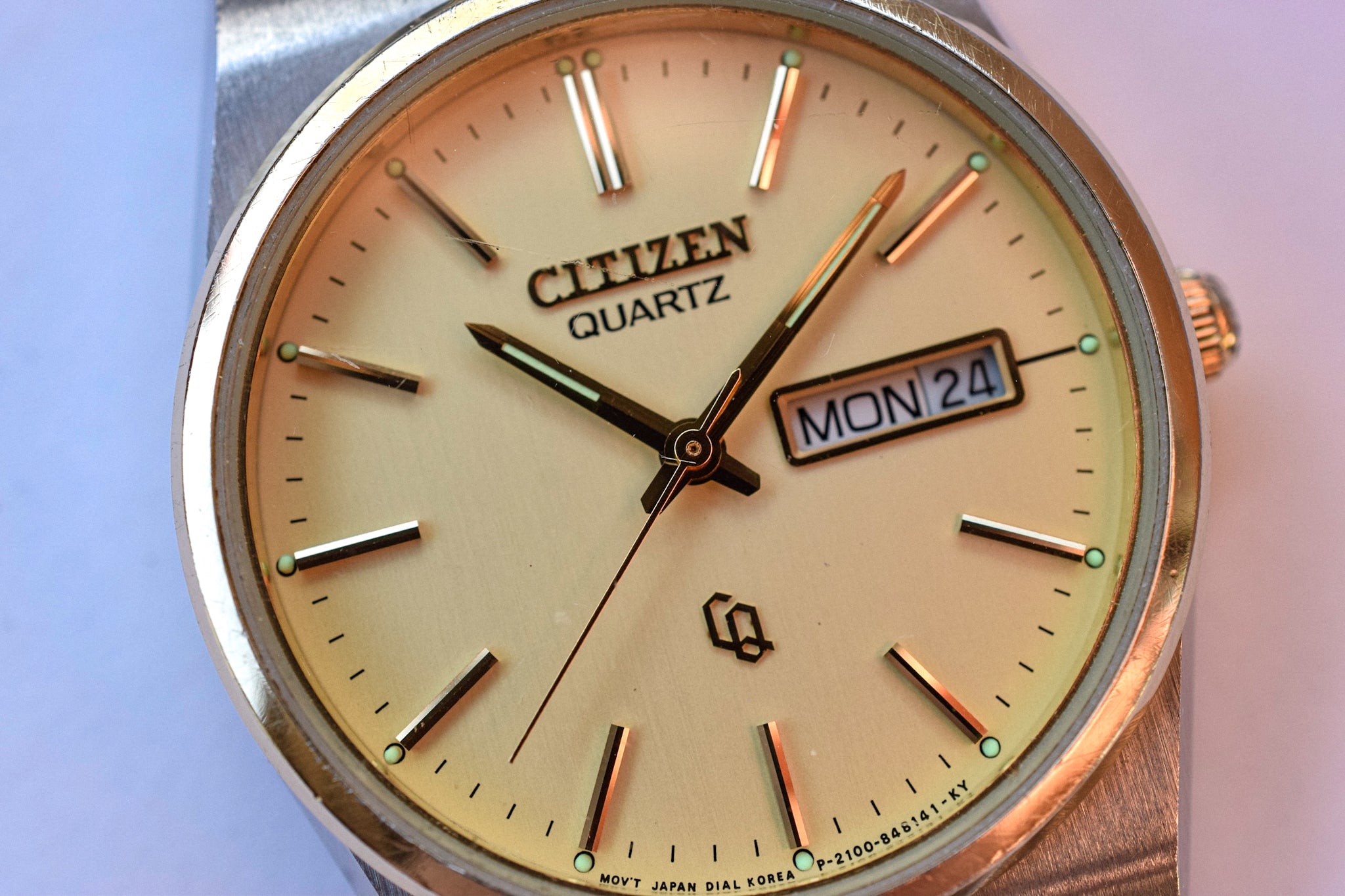 Vintage Citizen Two Toned CQ Day-Date